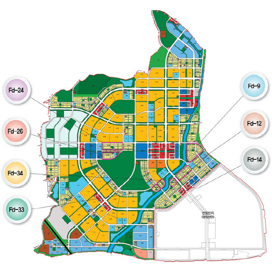 고덕국제신도시 주거전용 단독주택용지 위치도<LH 제공>